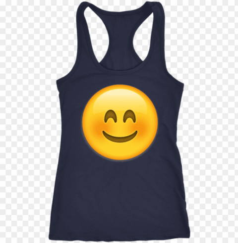 blush emoji tank top - shirt PNG files with clear backdrop collection