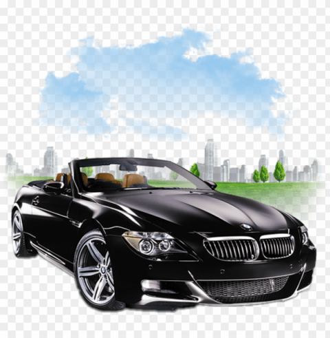 bmv car Transparent Background Isolation in PNG Format