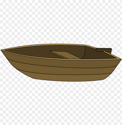boat wood rowing simple small bench rudder - รป การตน เรอ พาย HighResolution PNG Isolated Illustration