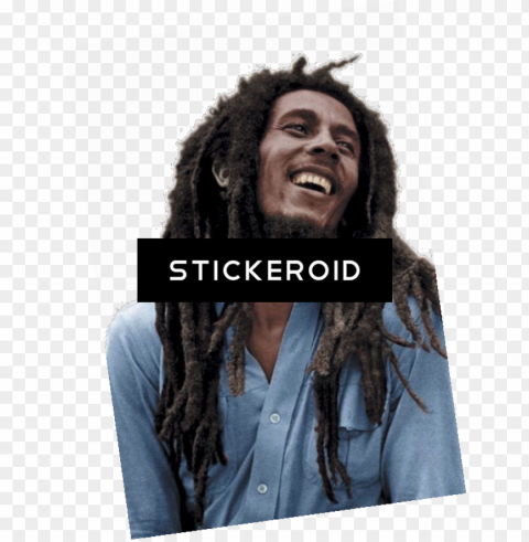 bob marley celebrities - bob marley blue shirt PNG Image with Isolated Graphic
