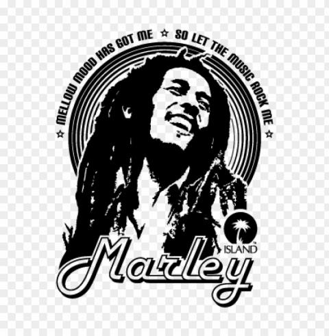 bob marley logo vector free PNG Image with Transparent Background Isolation