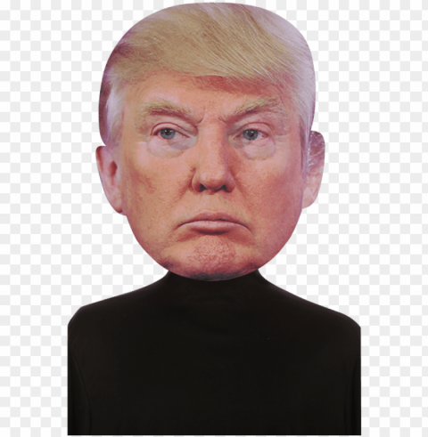 bobble hedz donald trump mask ClearCut Background PNG Isolated Element