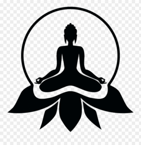 bodhi day buddha meditating PNG Image with Isolated Transparency