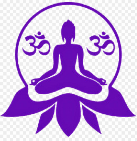 bodhi day purple buddha PNG Image with Transparent Isolated Design