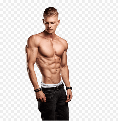 bodybuilding - estetik vücut erkek Clear Background PNG Isolated Graphic