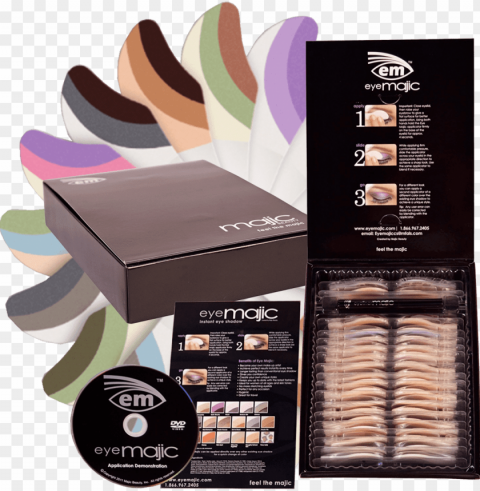 Bogo Eye Majic Select 16 Eyeshadow Application Variety PNG Transparent Design Bundle