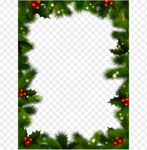 Christmas Border PNG Isolated Subject On Transparent Background