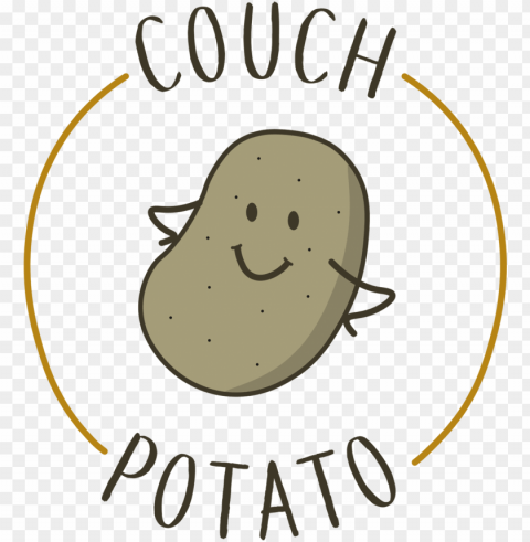 bold playful cafe logo design for couch potato collective - desi PNG with transparent background for free