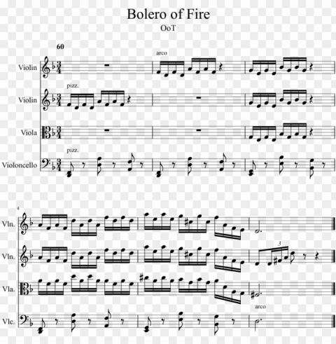 bolero fire ocarina time for pages - bolero of fire partitura Isolated Graphic Element in HighResolution PNG