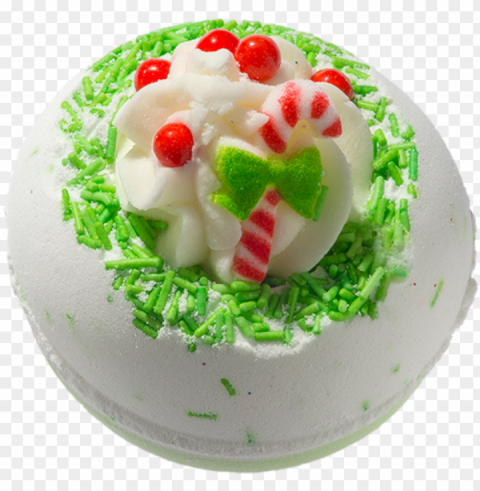bomb cosmetics candy cane lane Isolated Subject in Transparent PNG Format