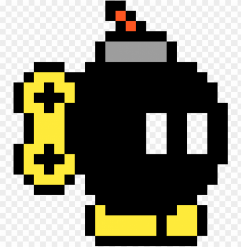 bomb omb - bob omb pixel art Transparent PNG graphics bulk assortment