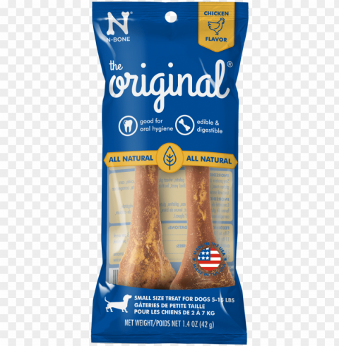 -bone - original - chicken flavor - 2 pk - small - n-bone the original chicken dog treat large- 1 pack Isolated Element with Clear PNG Background