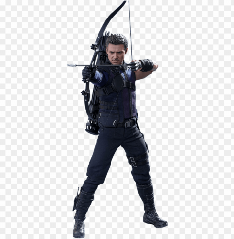 boneco hawkeye - marvel captain america civil war sixth scale figure Isolated Graphic on Clear Background PNG