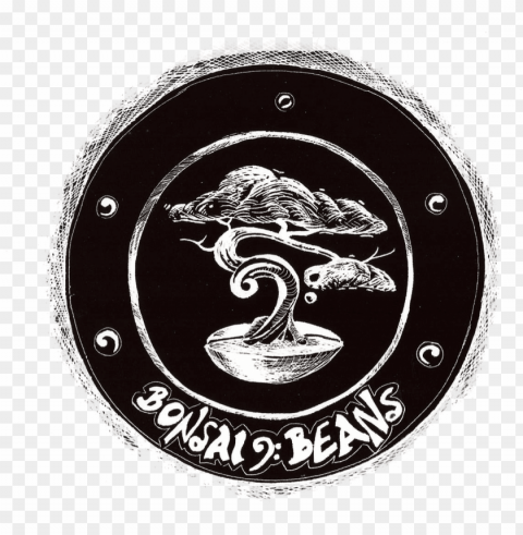 bonsai beans coffee - circle Transparent PNG Graphic with Isolated Object