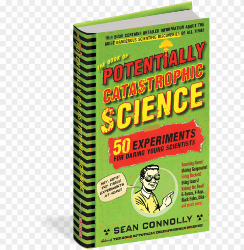 book of potentially catastrophic science by sean connolly PNG Image with Isolated Element