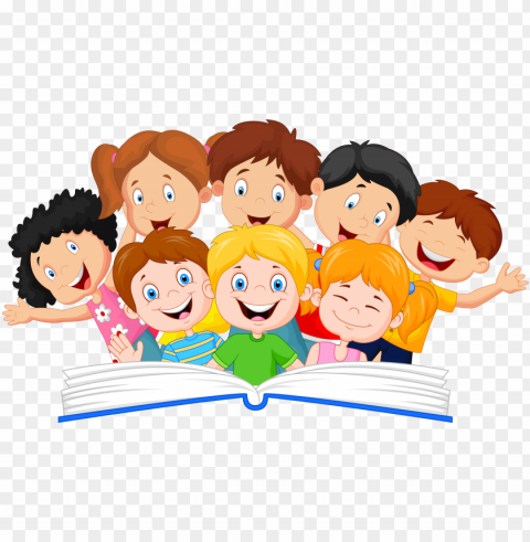 book vector children's - kids reading clipart Transparent picture PNG
