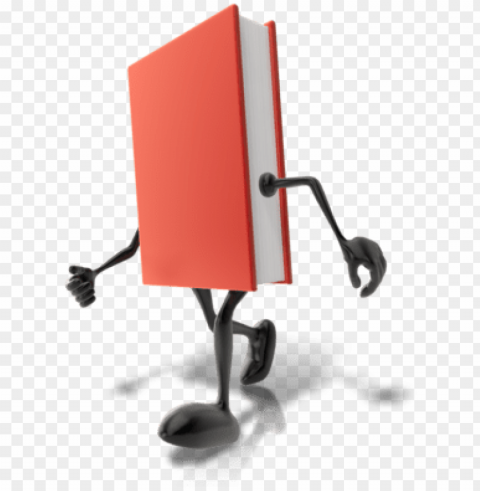 book with legs walking PNG clipart with transparent background