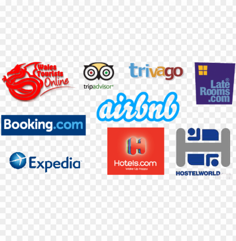 booking airbnb tripadvisor Isolated Subject in Transparent PNG