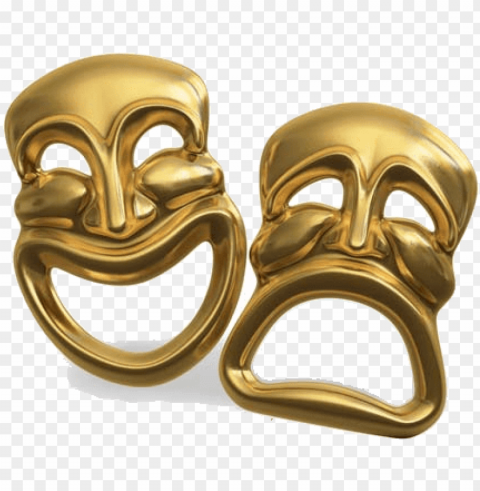 books for actors - theatre masks comedy tragedy PNG Graphic Isolated with Clear Background