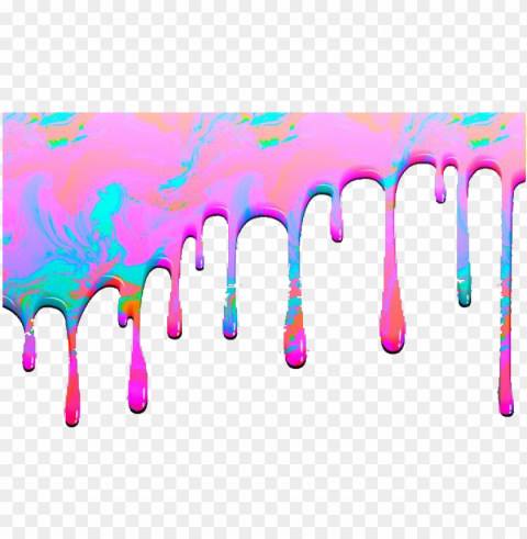 border edging frame pink peach blue paint dripping - dripping purple paint shower curtai PNG with no background diverse variety