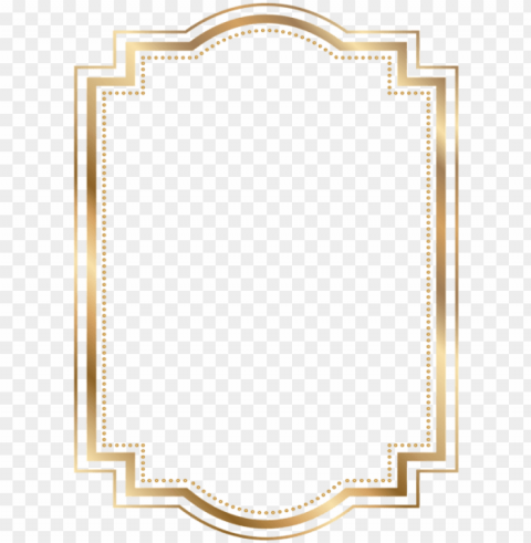 border frame gold clip art borders and - gold border frame PNG Image with Transparent Isolated Graphic