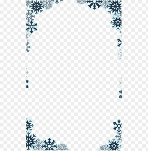 border snowflake free image hd clipart - snow border clipart PNG images with transparent backdrop