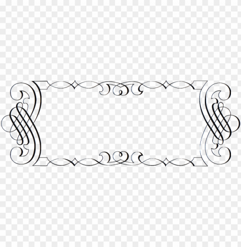 border images pluspng - elegant scroll border PNG transparent graphics for projects