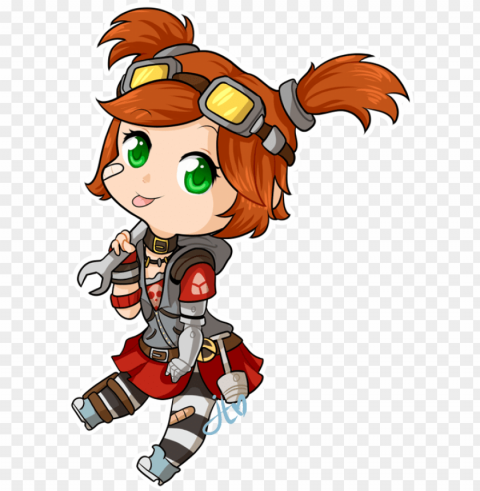 borderlands 2 gaige chibi Isolated Design Element in Clear Transparent PNG