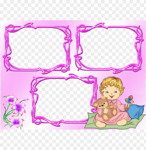 borders and frames for kids Isolated Design Element in Clear Transparent PNG