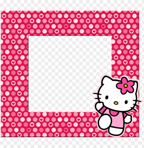 borders images and backgrounds - hello kitty desi Isolated Element with Clear Background PNG