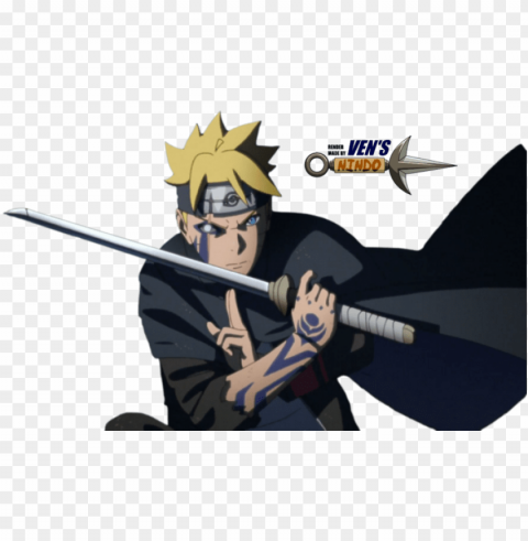 #boruto #naruto #render - does boruto go rogue Isolated Artwork on Transparent Background PNG