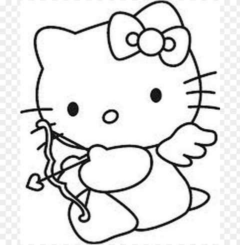 bosquejos para dibujar hello kitty PNG with alpha channel
