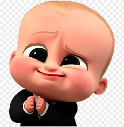 boss baby cute face - boss baby vector ClearCut Background Isolated PNG Design