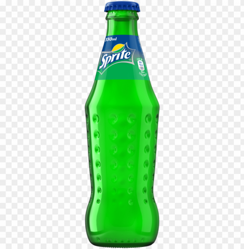 bottle of sprite - sprite glass bottle 330ml Isolated Graphic on HighQuality PNG