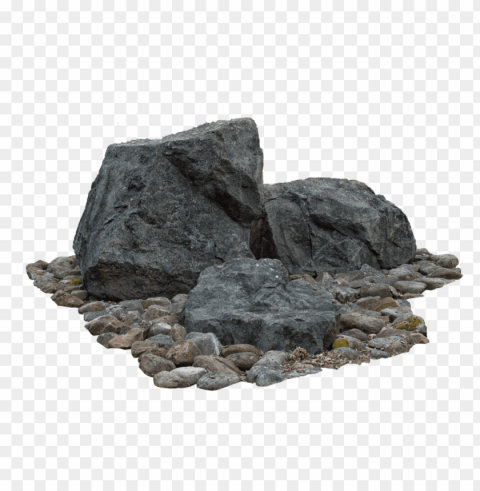 boulders Isolated Element on Transparent PNG