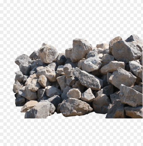 boulders Isolated Icon on Transparent PNG