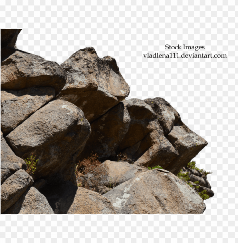 boulders Isolated PNG Object with Clear Background