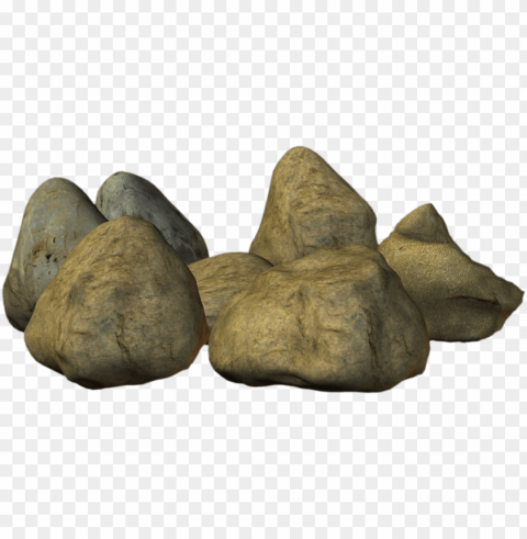 boulders PNG art