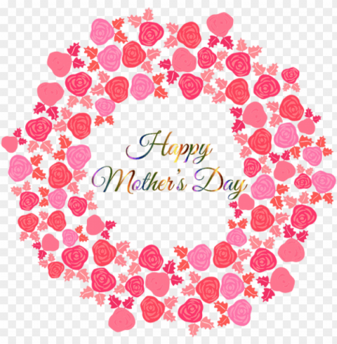 Bouquet Of Pink Flowers - Happy Mothers Day Shirt Transparent PNG Graphics Archive