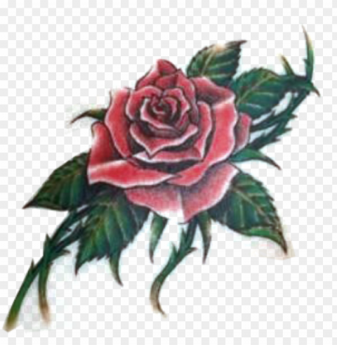 bouquet of roses tattoo - red rose tattoo chest Isolated Artwork on Clear Transparent PNG