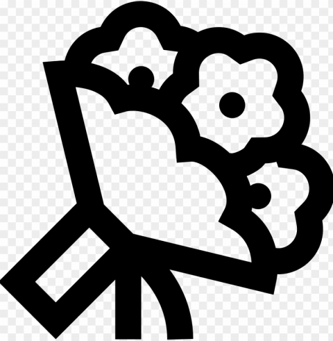 bouquetflower icon - bouquet icon Isolated Element on HighQuality Transparent PNG