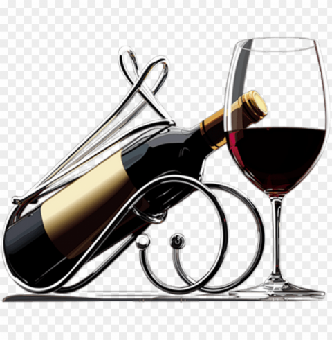 bouteille et verre de vin rouge - glass red wine PNG for personal use