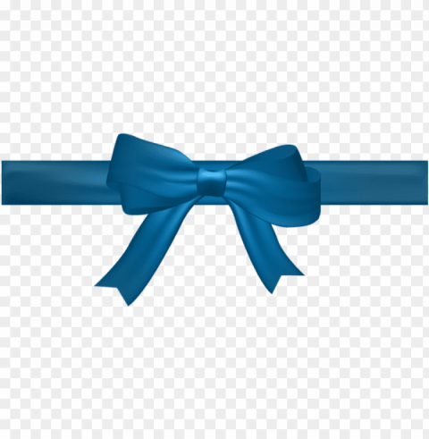 bow blue clip art image - blue ribbon bow Isolated Illustration in HighQuality Transparent PNG