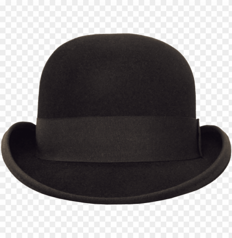bowler hat front view PNG with no bg