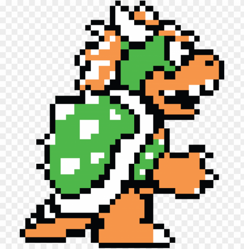 bowser - bowser piskel Isolated PNG Graphic with Transparency