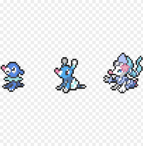 boxparty sprites for popplio brionne and primarina - pokemon primarina pixel art PNG images with transparent elements pack