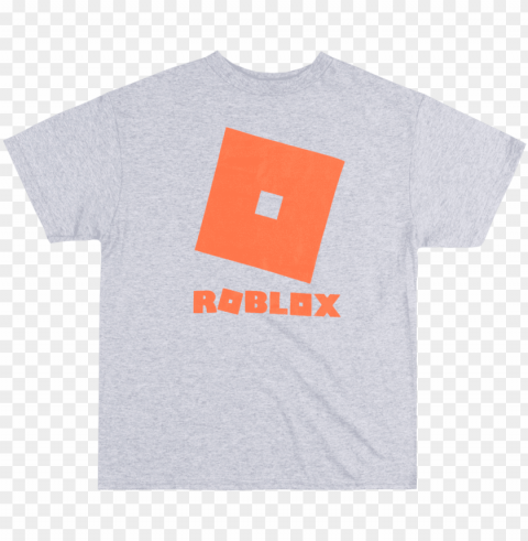 boys roblox logo shirt video game kids youth tee heather - active shirt Clear Background Isolation in PNG Format