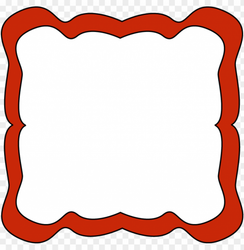 bracket frame clipart - red border clipart PNG Image with Isolated Transparency