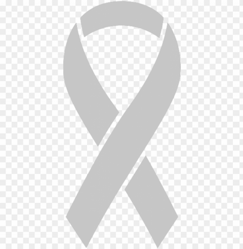 brain cancer ribbon icon - ptsd awareness ribbon Transparent Background PNG Isolated Design