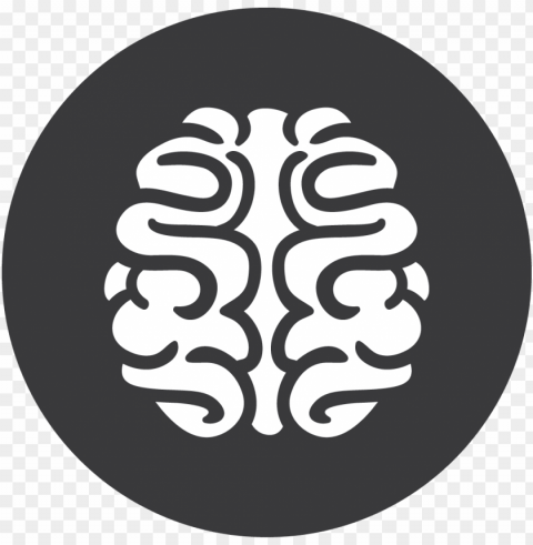 brain transparent picture - brain icon grey PNG Isolated Object with Clarity